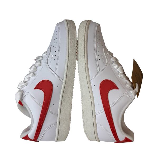 Women's Nike Court Vision Lo NN White Magic Ember Red Sail HV5246-100 sz 8.5 - Picture 2 of 9